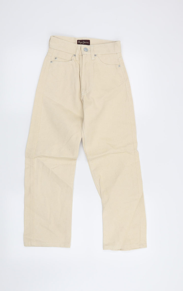 Pepe Jeans Womens Beige   Straight Jeans Size 22 in L23 in