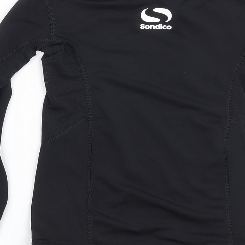 Sondico Boys Black   Basic T-Shirt Size 5-6 Years