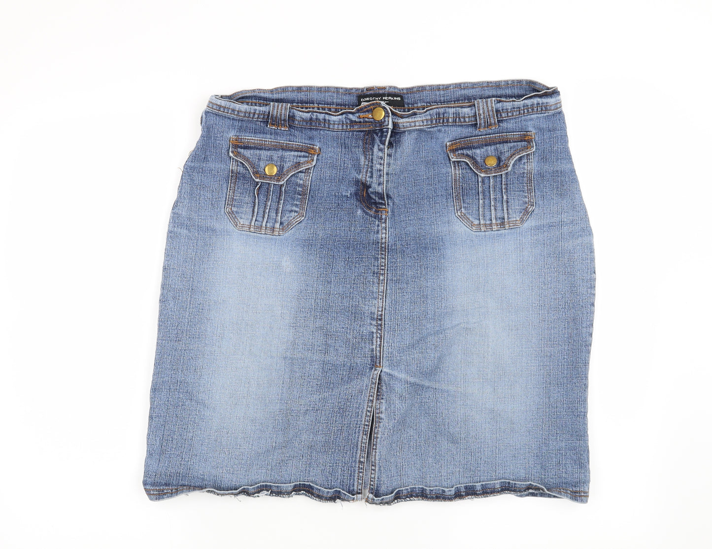 Dorothy Perkins Womens Blue   Mini Skirt Size 16