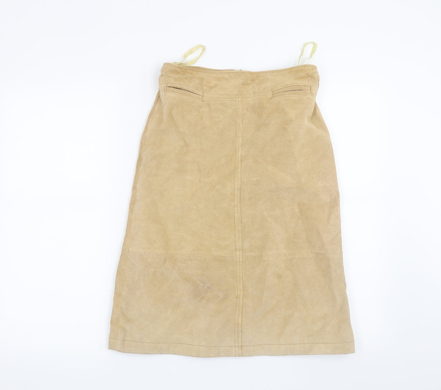 Preworn Womens Beige   Straight & Pencil Skirt Size 10