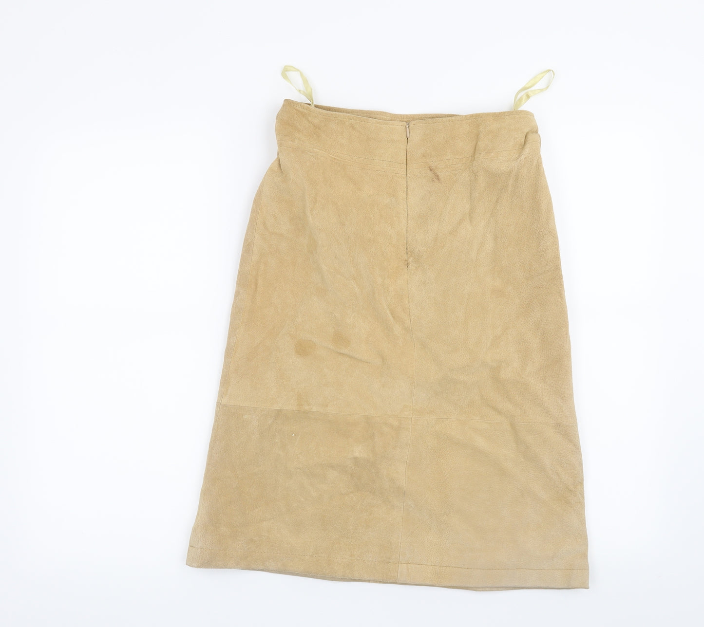 Preworn Womens Beige   Straight & Pencil Skirt Size 10