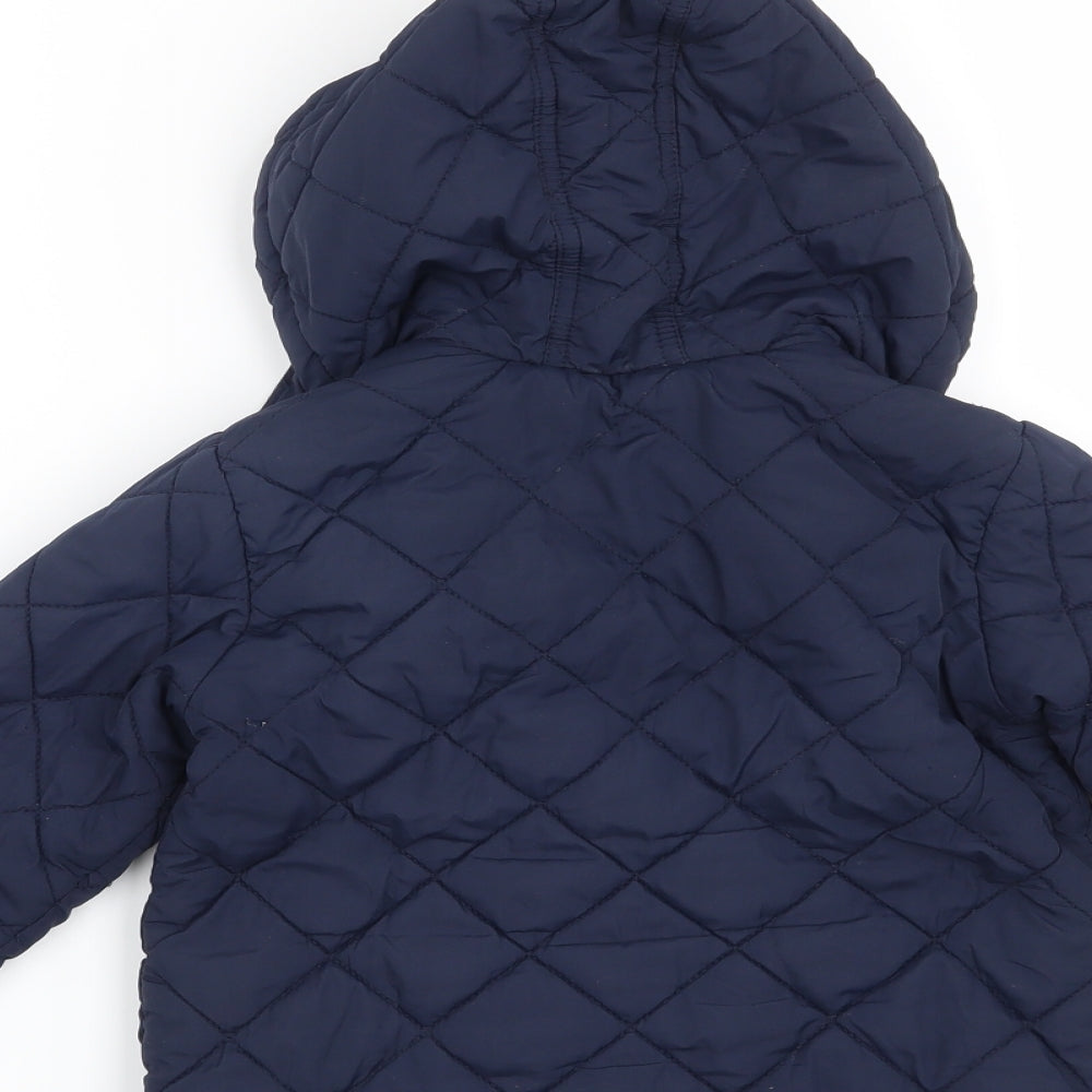 Marks and Spencer Boys Blue   Overcoat Coat Size 3-4 Years