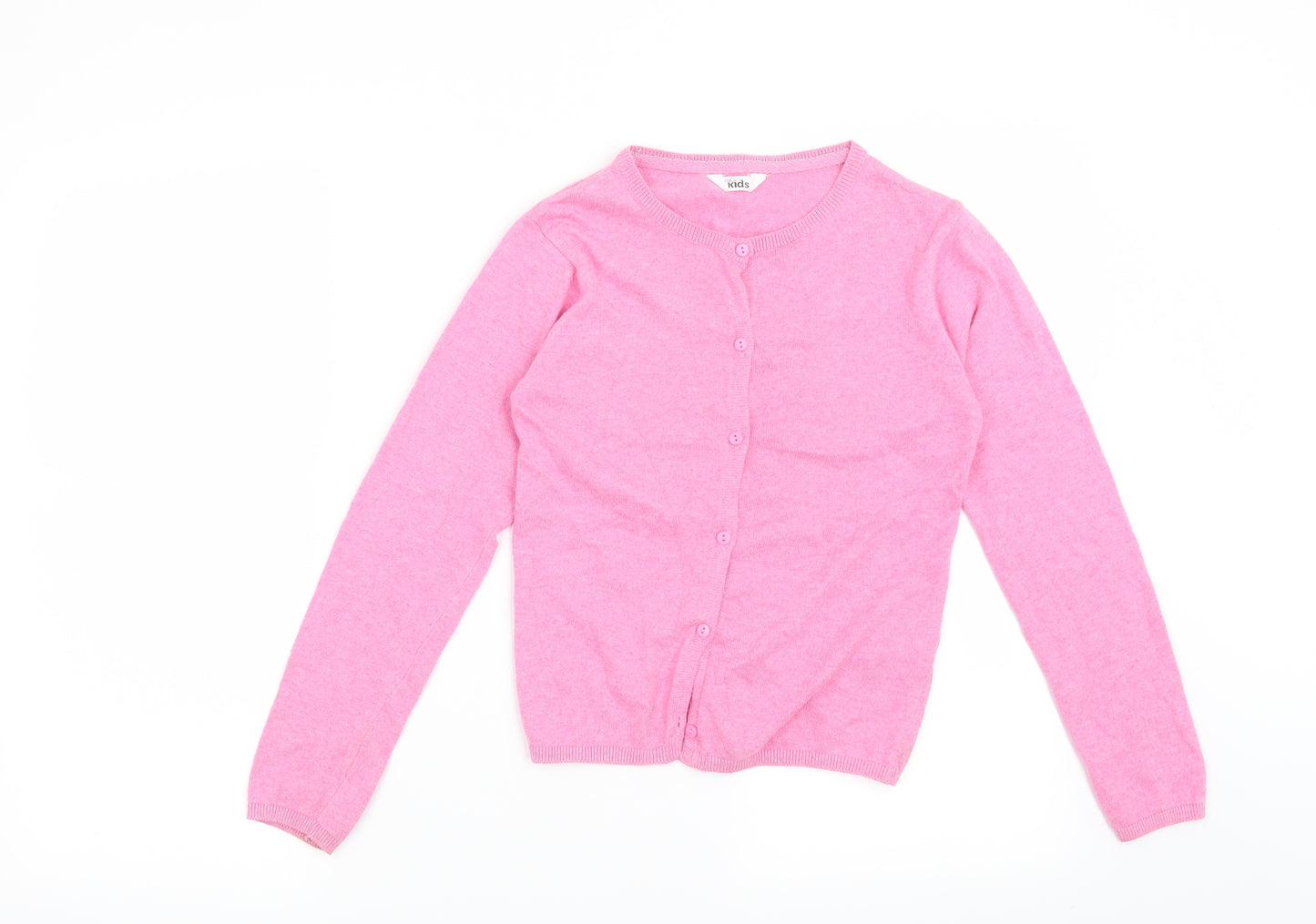 M&Co Girls Pink   Cardigan Jumper Size 9-10 Years