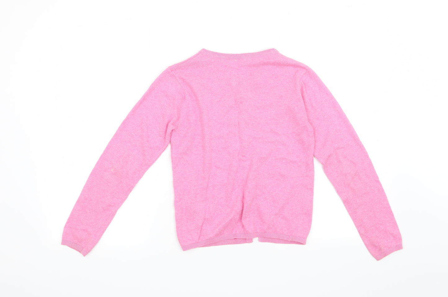 M&Co Girls Pink   Cardigan Jumper Size 9-10 Years