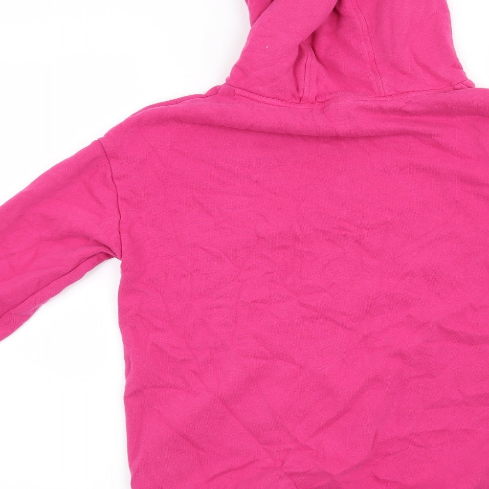 NEXT Girls Pink Striped  Pullover Hoodie Size 11 Years