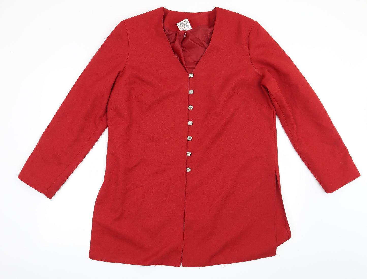 Preworn Womens Red   Jacket Blazer Size 16