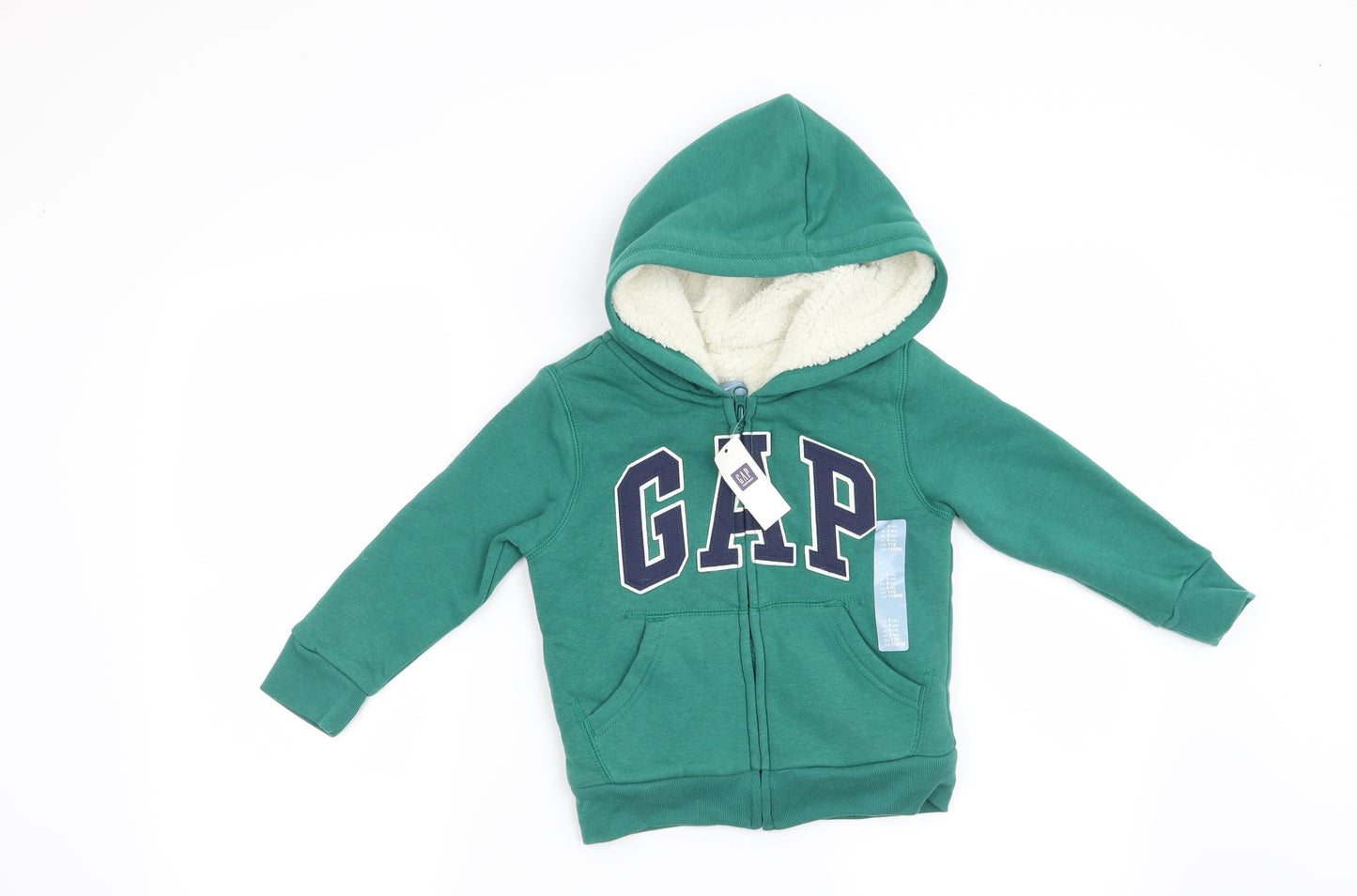 Gap Boys Green   Full Zip Hoodie Size 4 Years
