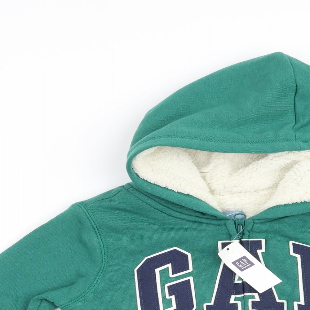 Gap Boys Green   Full Zip Hoodie Size 4 Years