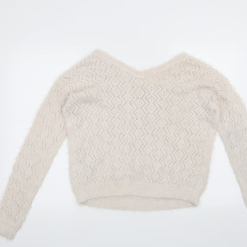 Lady blush Womens Beige   Pullover Jumper Size M