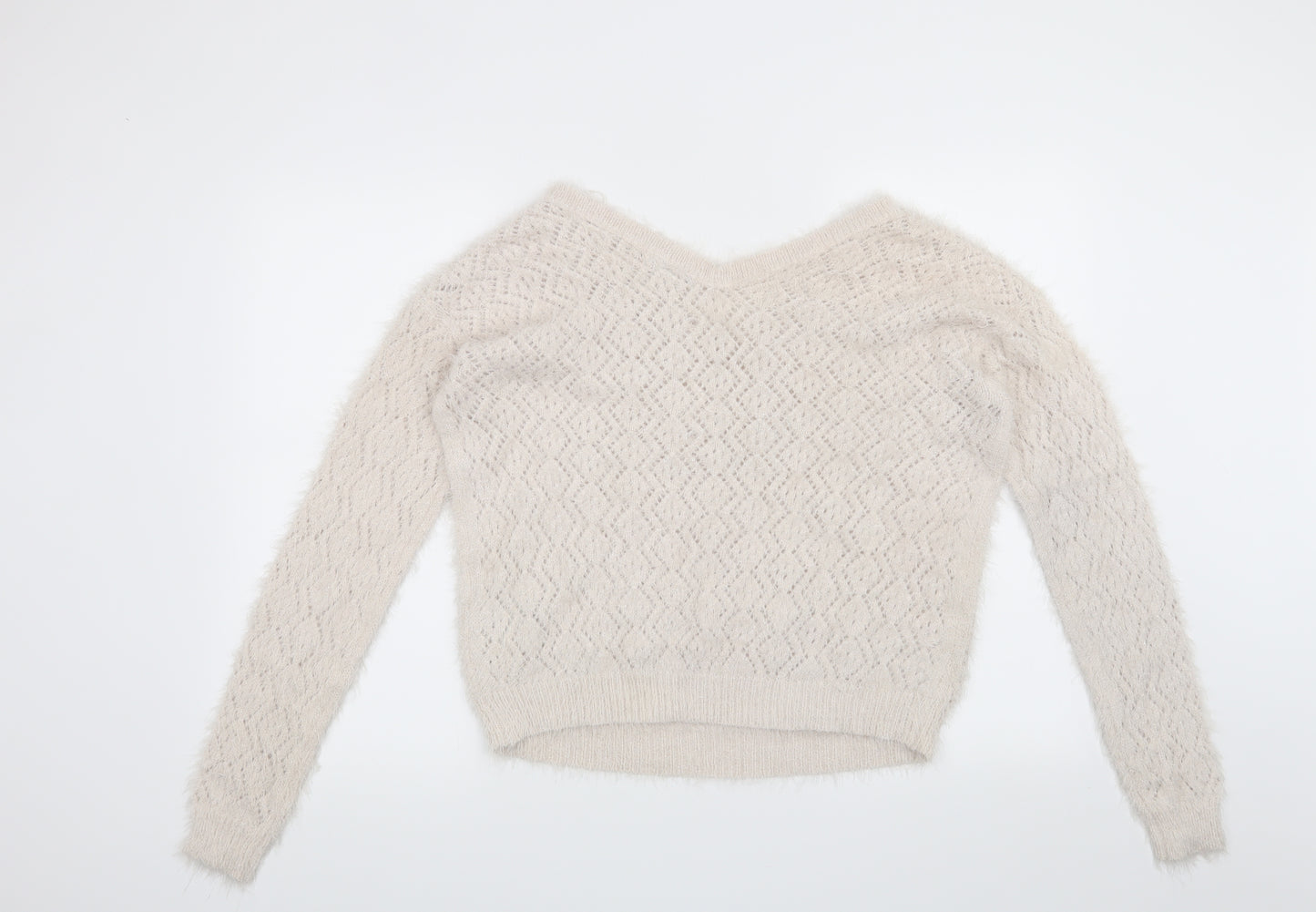 Lady blush Womens Beige   Pullover Jumper Size M