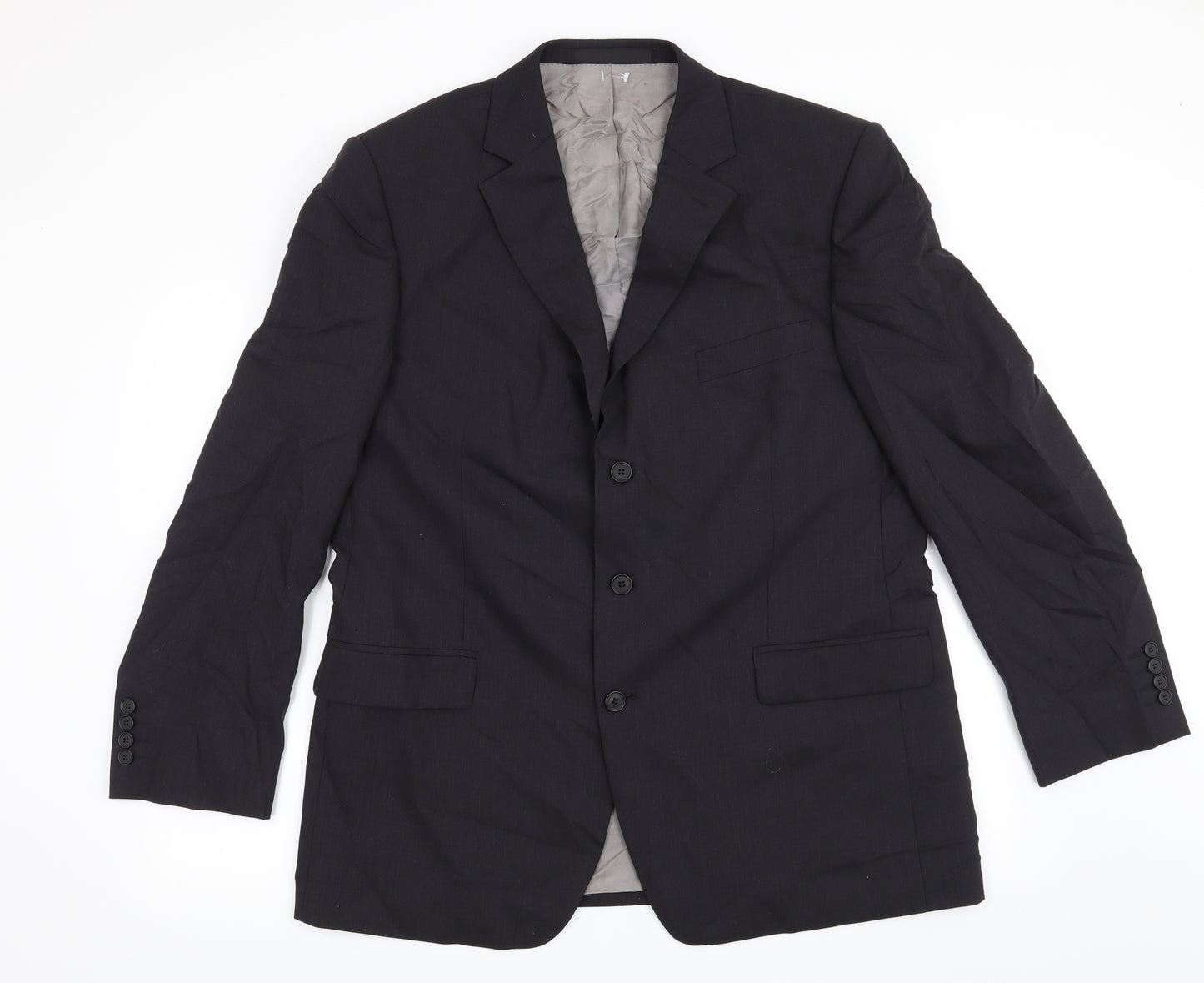 Marks and Spencer Mens Black   Jacket Suit Jacket Size 44