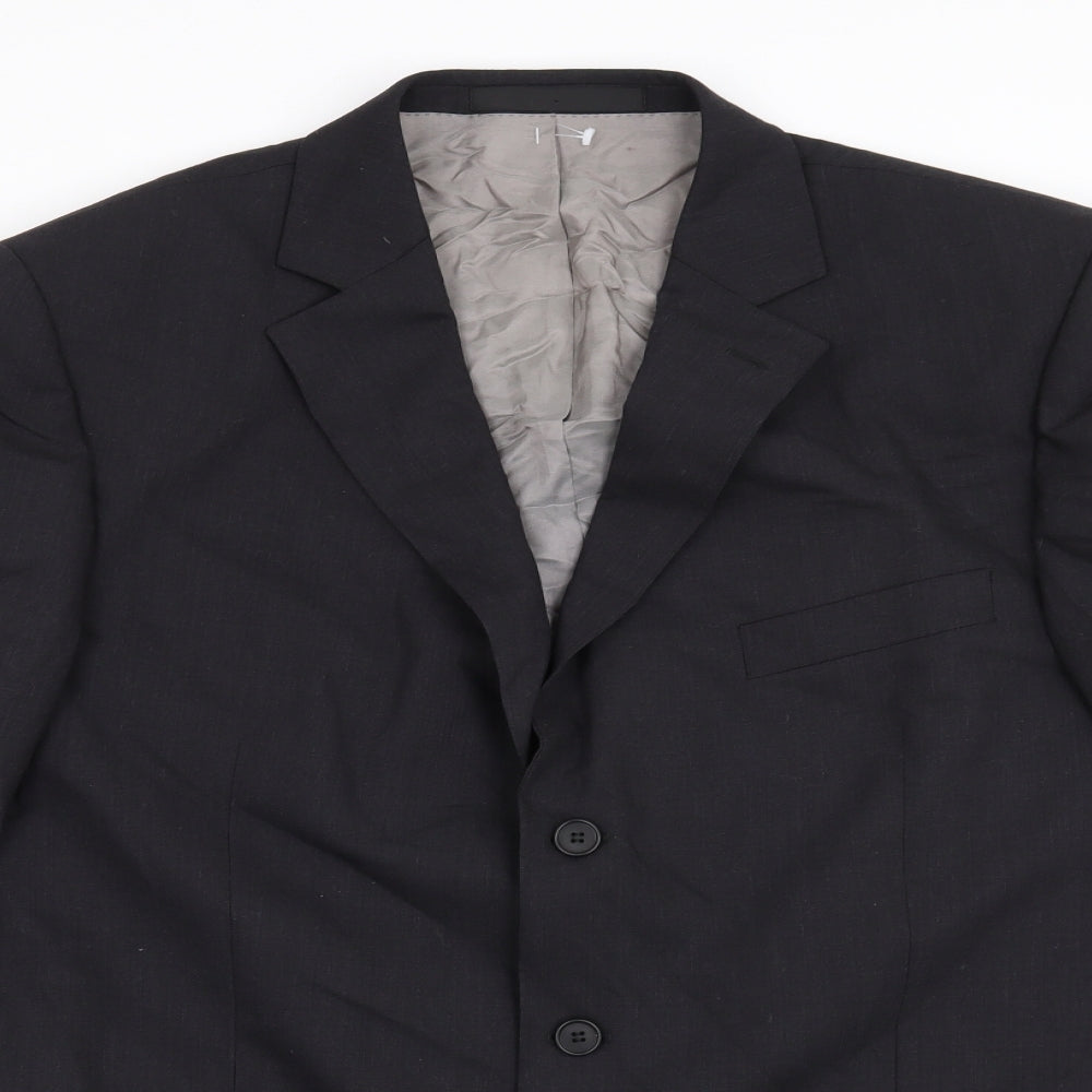 Marks and Spencer Mens Black   Jacket Suit Jacket Size 44