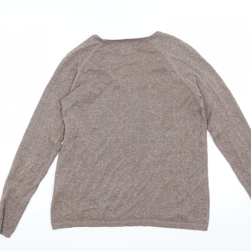 St Tropez Womens Brown   Pullover Jumper Size M
