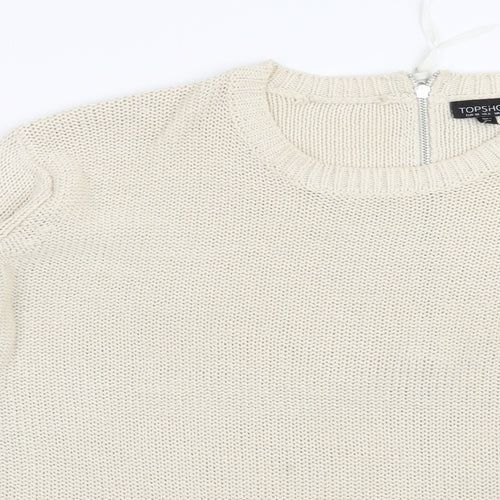 Topshop Womens Beige   Pullover Jumper Size 10