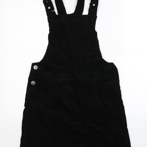 New Look Womens Black  Corduroy Mini  Size 8  - Dungaree