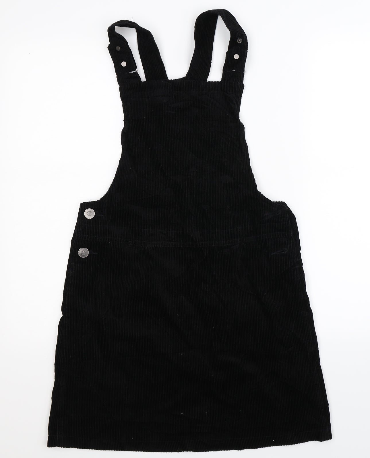 New Look Womens Black  Corduroy Mini  Size 8  - Dungaree