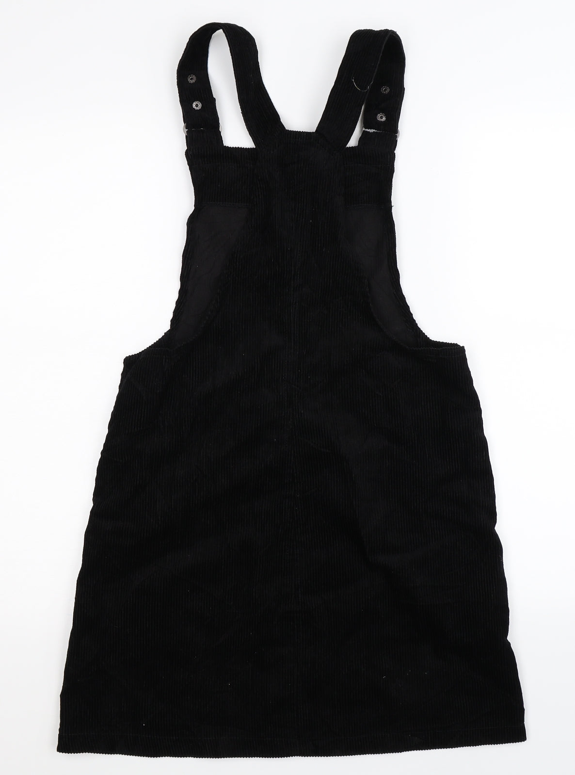 New Look Womens Black  Corduroy Mini  Size 8  - Dungaree