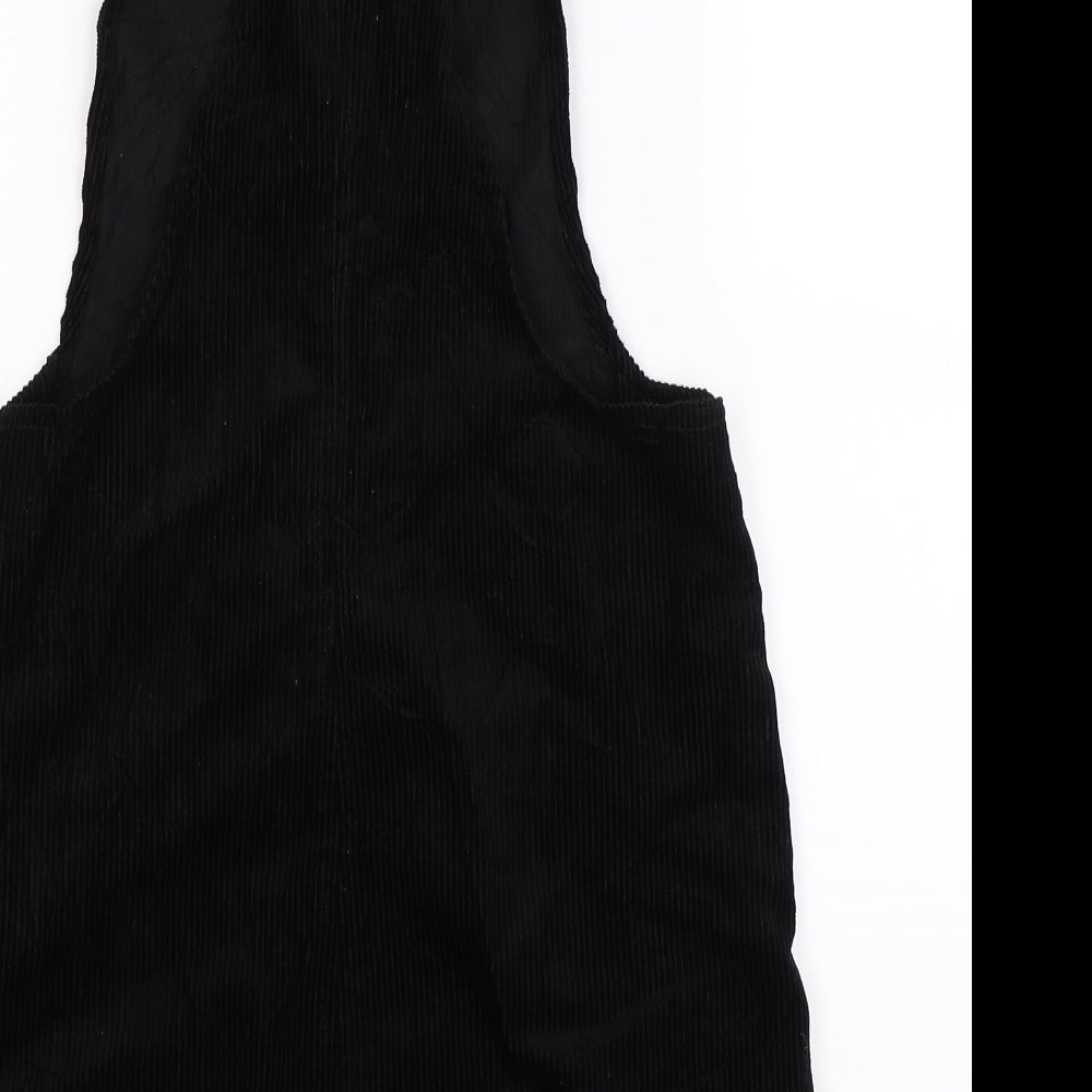 New Look Womens Black  Corduroy Mini  Size 8  - Dungaree