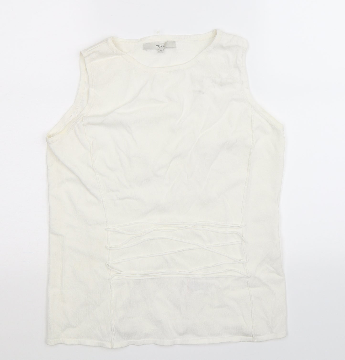 NEXT Womens White   Basic Tank Size 12