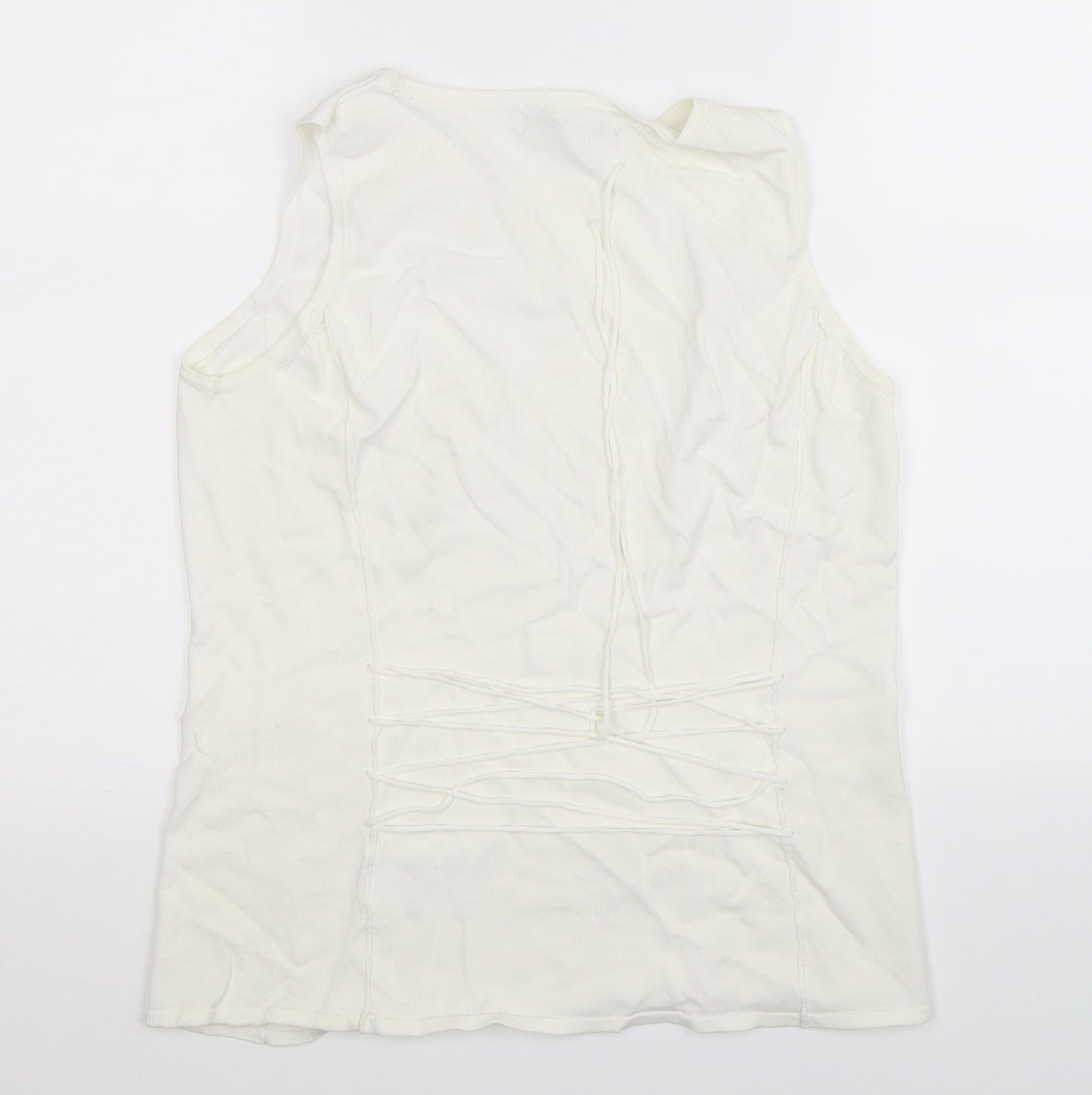 NEXT Womens White   Basic Tank Size 12