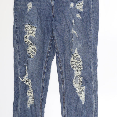 Riot Womens Blue  Denim Mom Jeans Size 10 L29 in