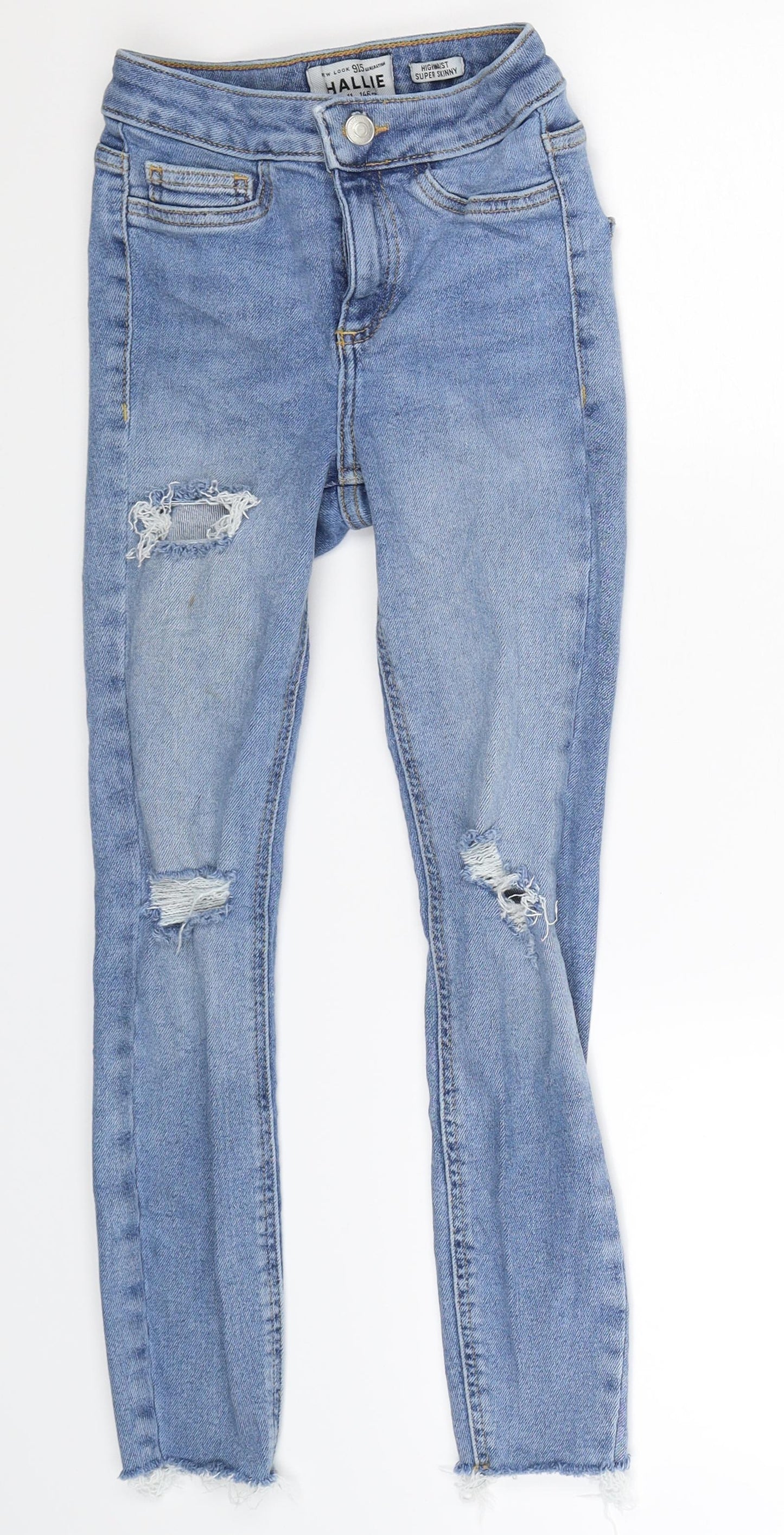 New Look Girls Blue  Denim Jegging Jeans Size 11 Years