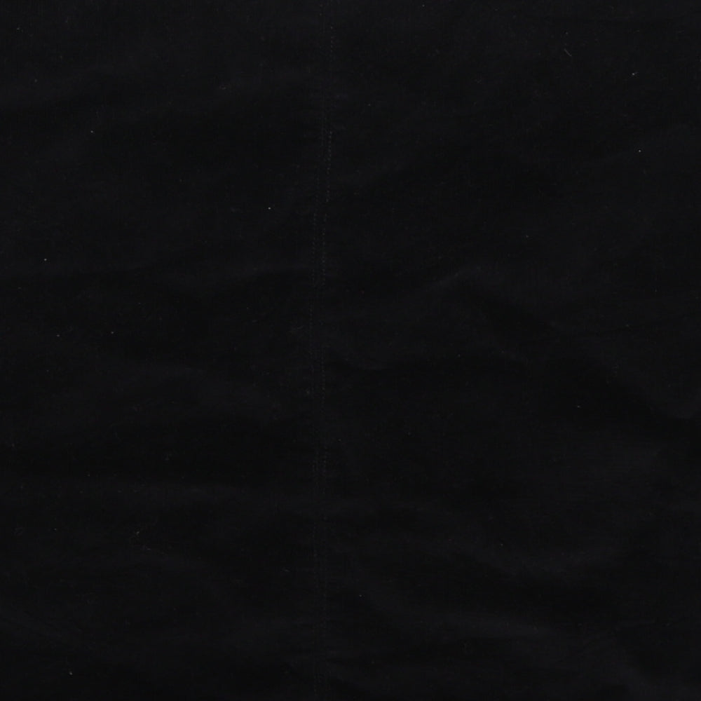 Papaya Womens Black  Corduroy Mini Skirt Size 18