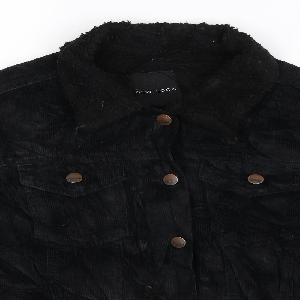 New Look Womens Black  Corduroy Jacket  Size 12