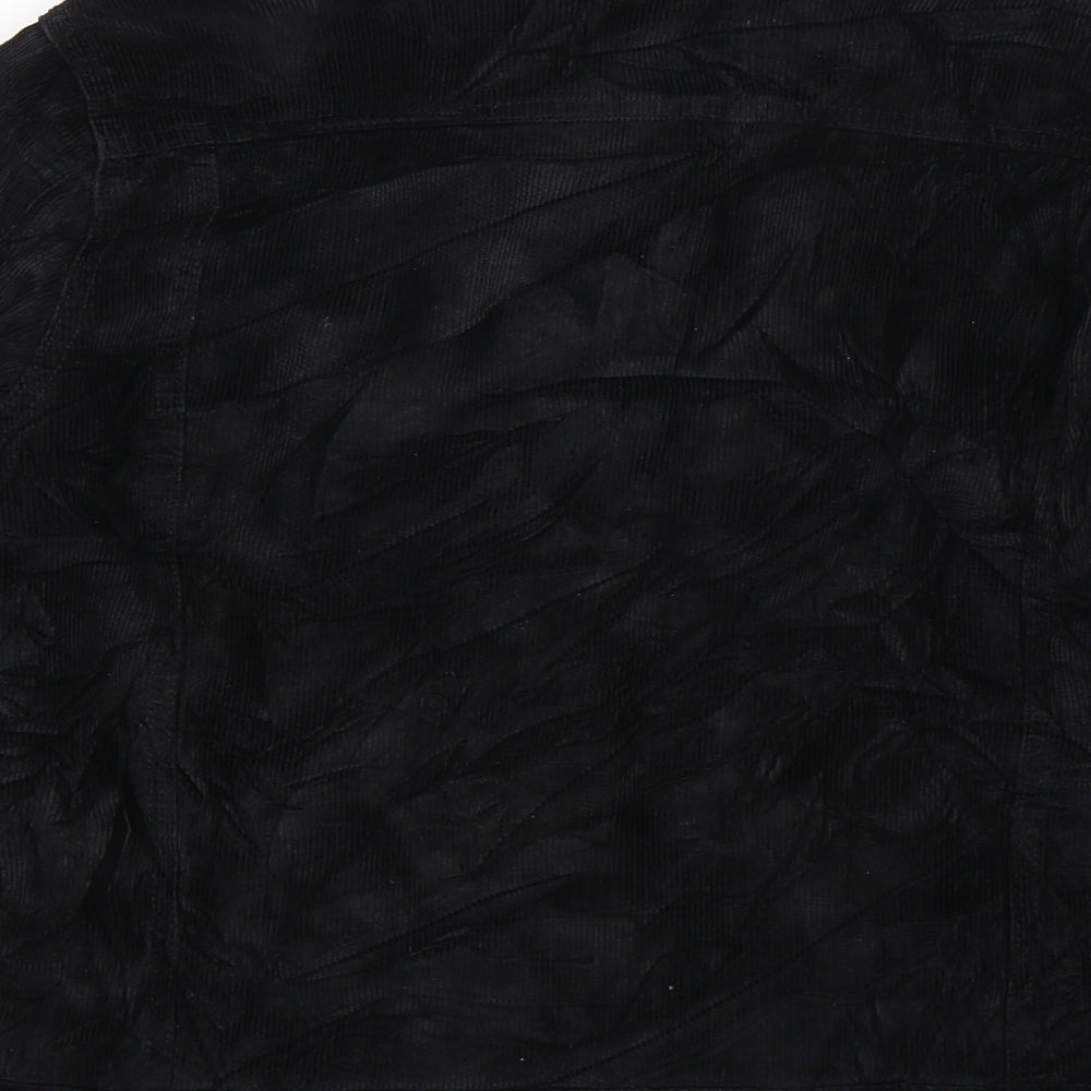 New Look Womens Black  Corduroy Jacket  Size 12