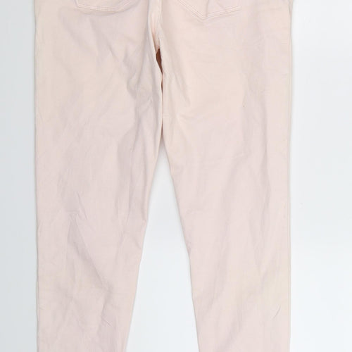 Mango Womens Pink  Denim Skinny Jeans Size 12 L30 in