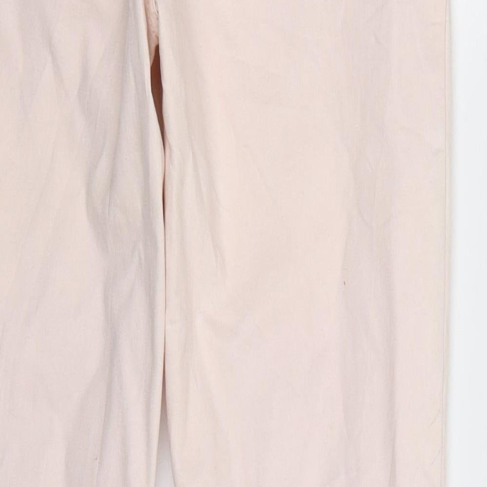 Mango Womens Pink  Denim Skinny Jeans Size 12 L30 in