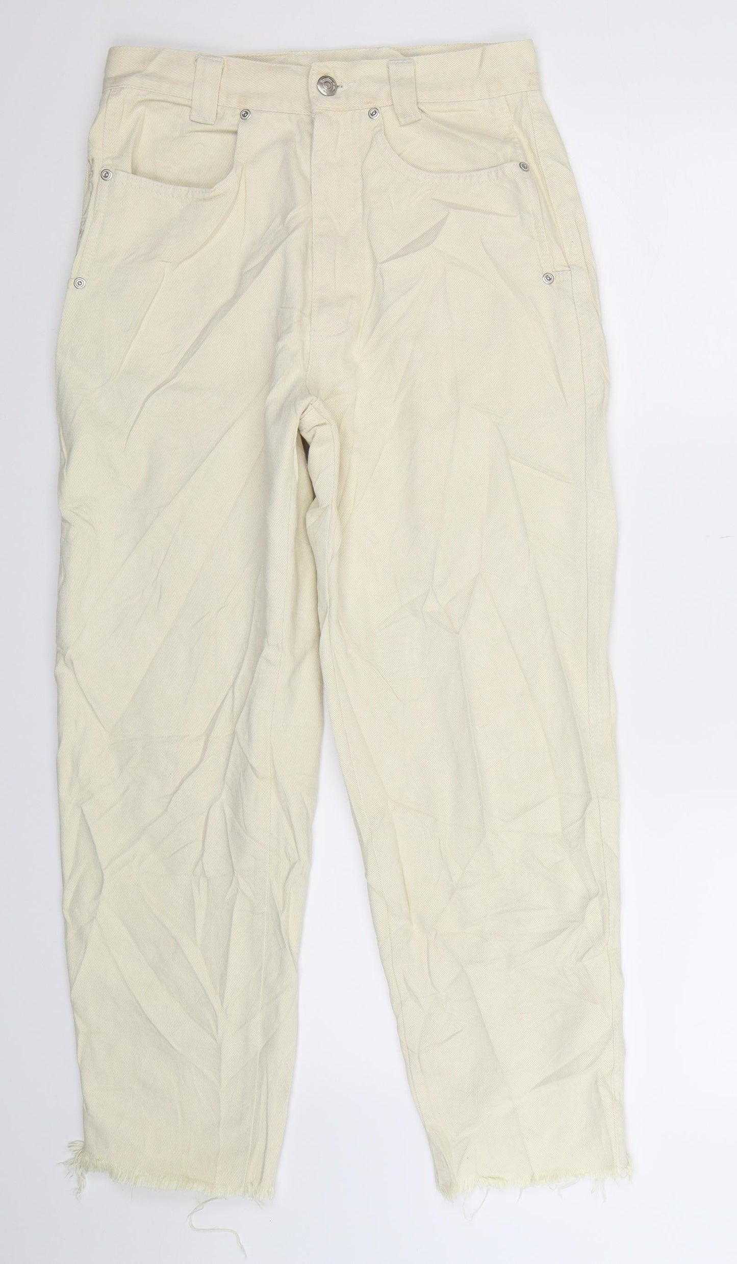 V&Co Womens Yellow  Denim Straight Jeans Size 28 in L27 in
