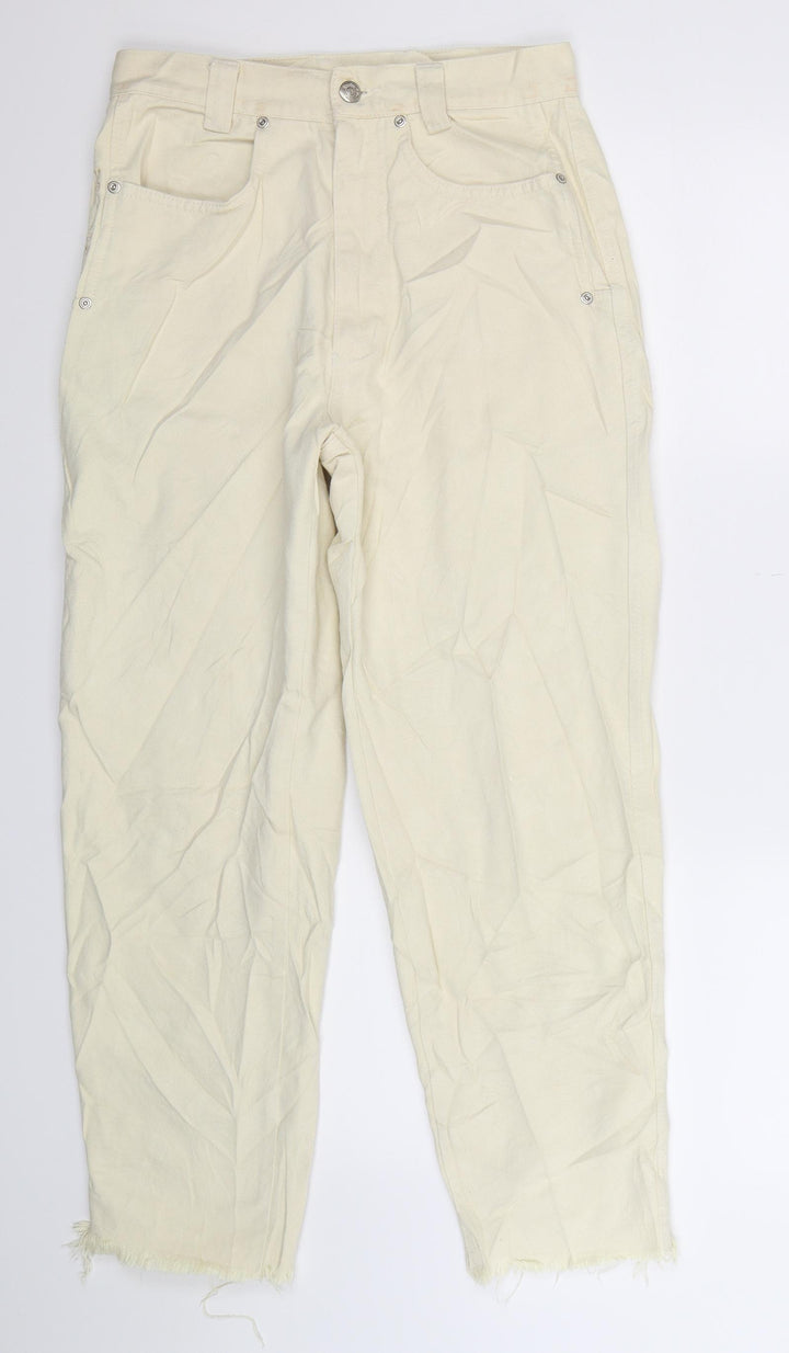 V&Co Womens Yellow  Denim Straight Jeans Size 28 in L27 in