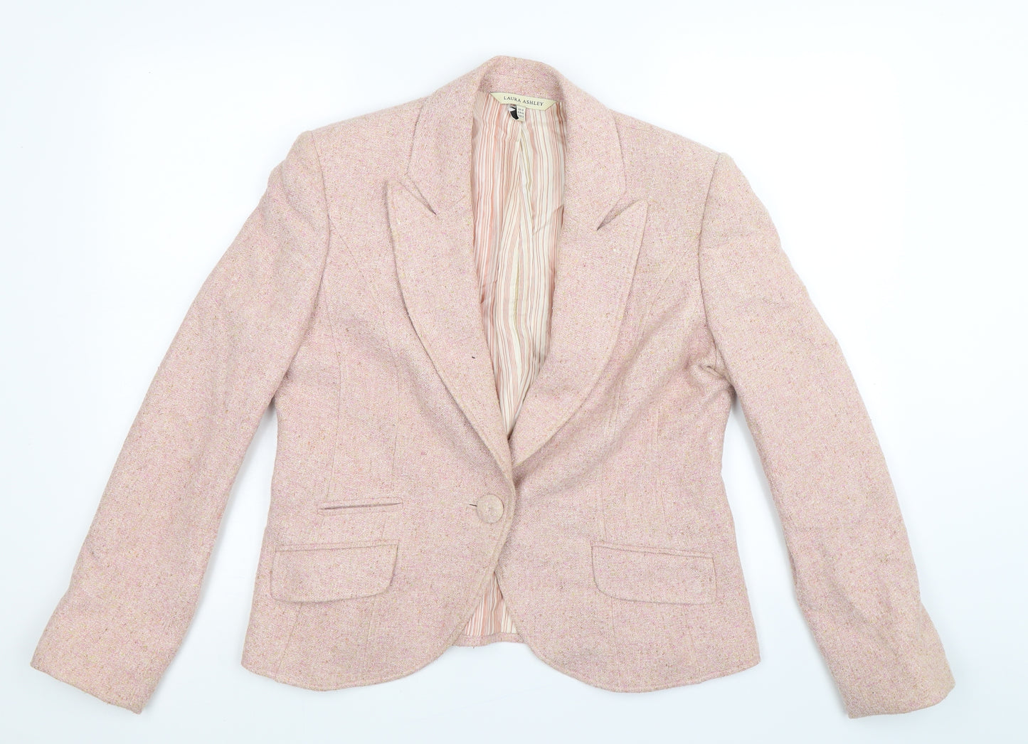 Laura Ashley Womens Pink   Jacket Blazer Size 16