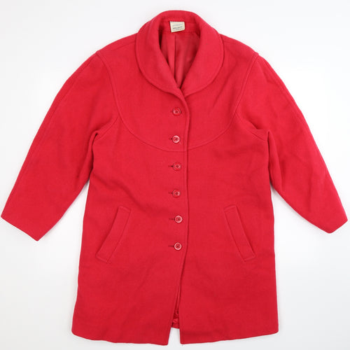Alexon Womens Red   Overcoat Coat Size S