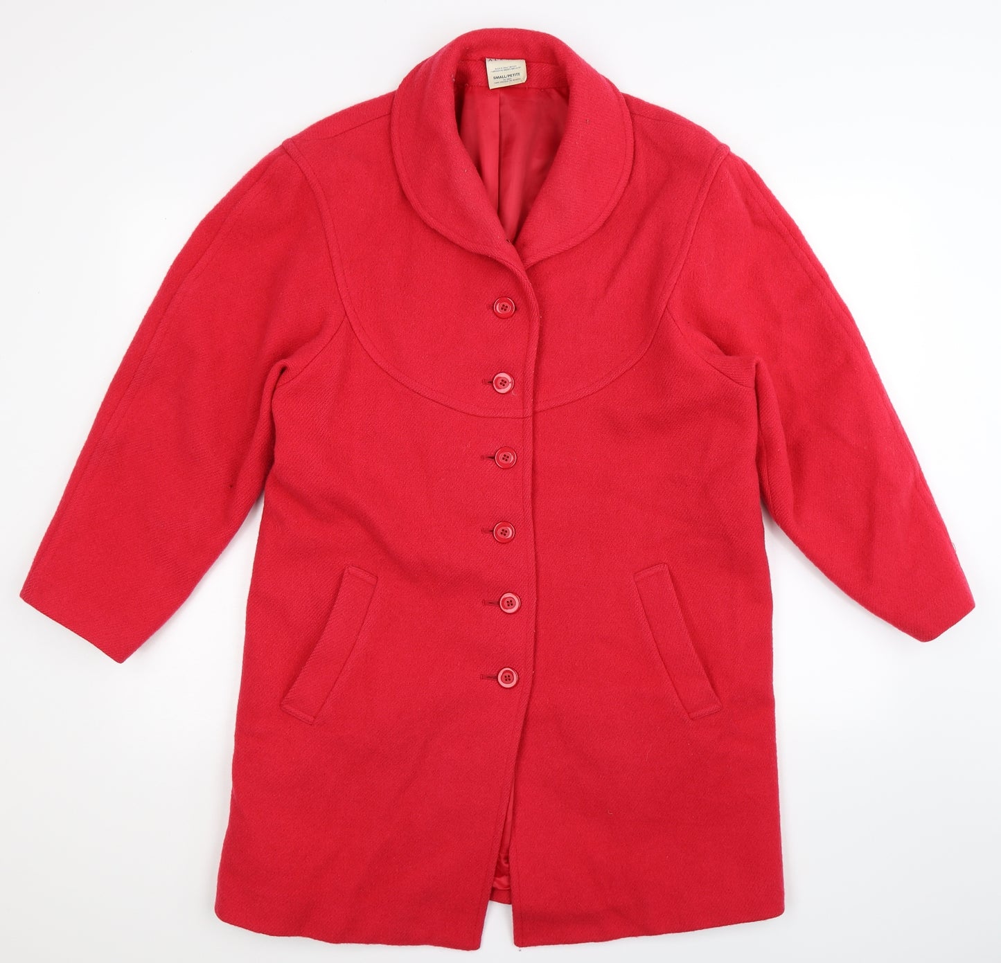 Alexon Womens Red   Overcoat Coat Size S