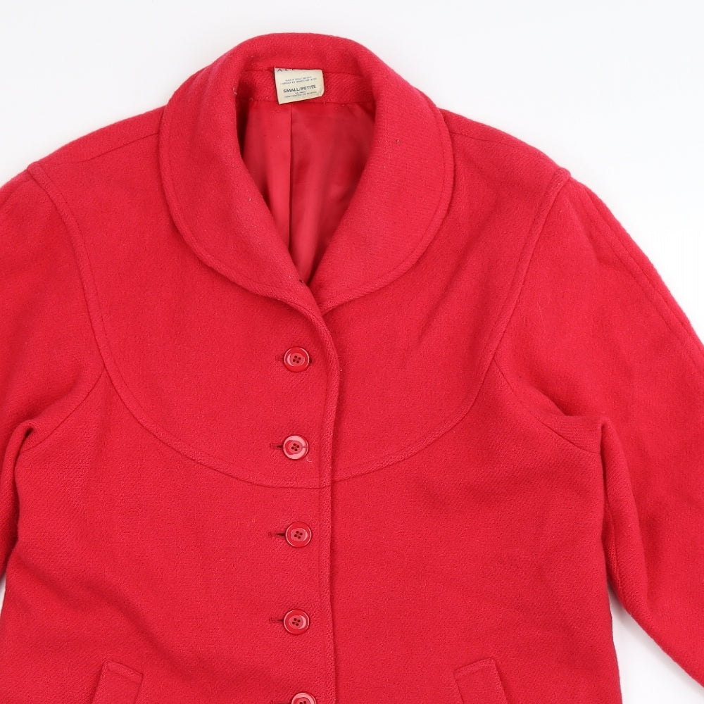 Alexon Womens Red   Overcoat Coat Size S