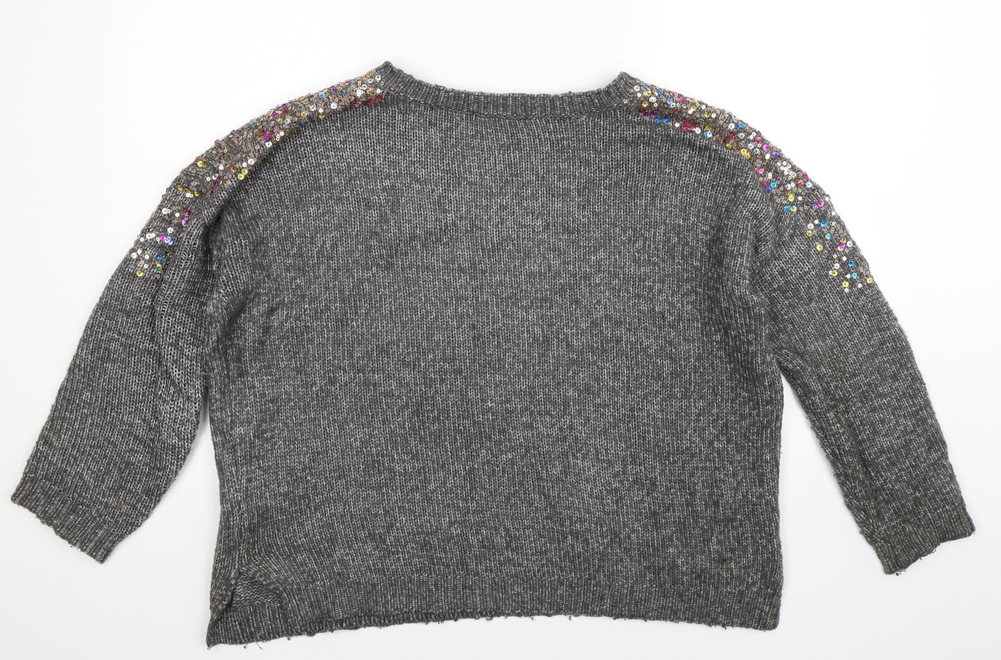 George Womens Grey  Knit Pullover Jumper Size M  - Oversized