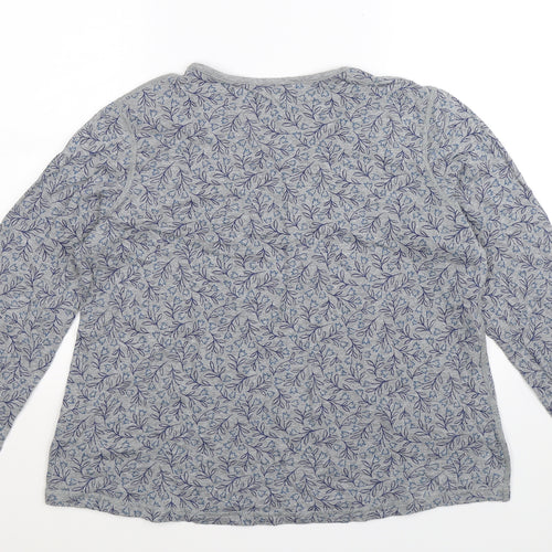 Seasalt Womens Grey Floral  Basic T-Shirt Size 20