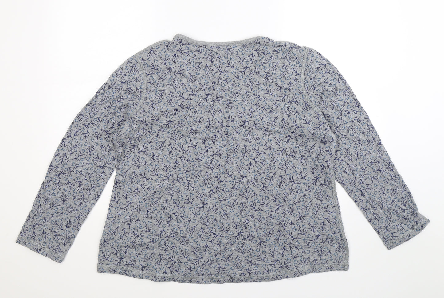 Seasalt Womens Grey Floral  Basic T-Shirt Size 20