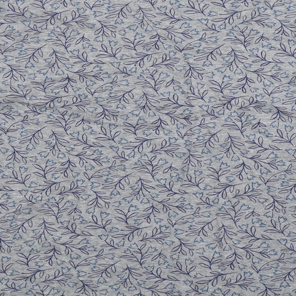 Seasalt Womens Grey Floral  Basic T-Shirt Size 20
