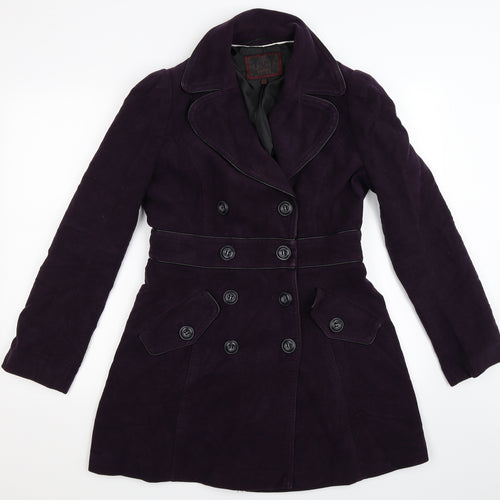 NEXT Womens Purple   Pea Coat Coat Size 10