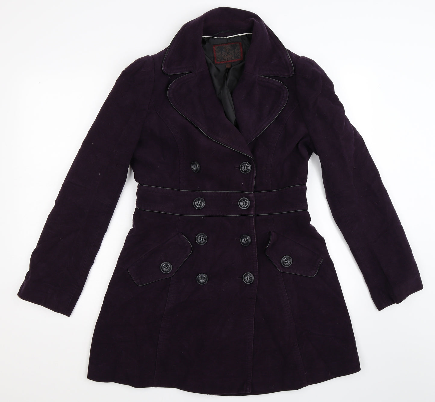 NEXT Womens Purple   Pea Coat Coat Size 10