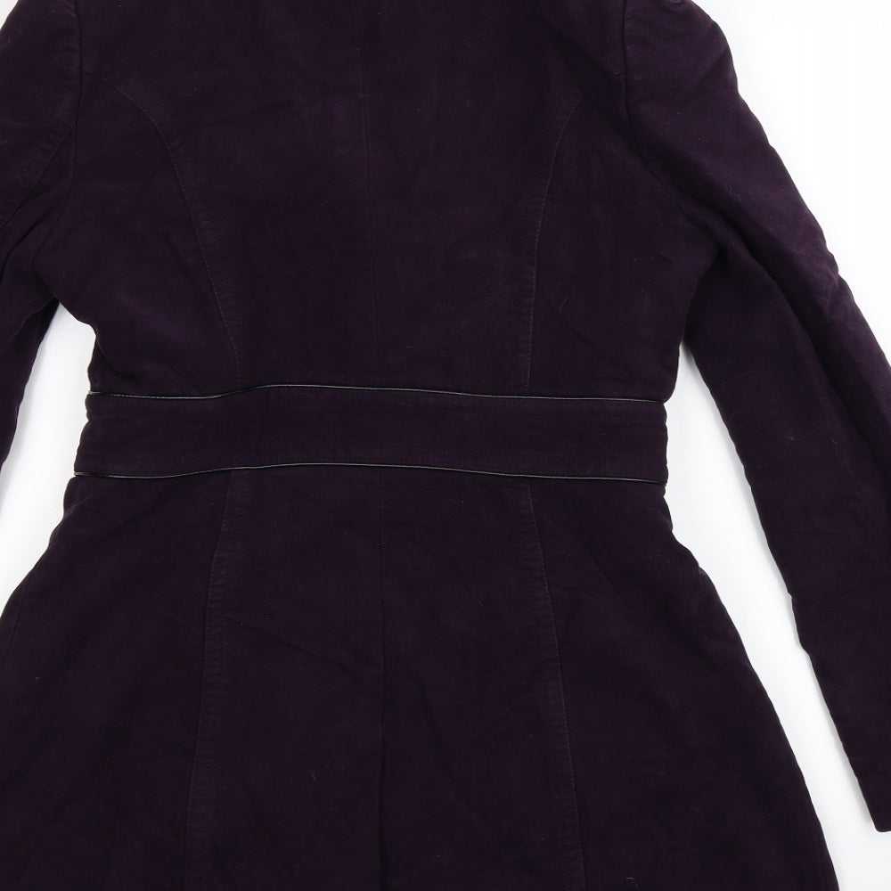NEXT Womens Purple   Pea Coat Coat Size 10