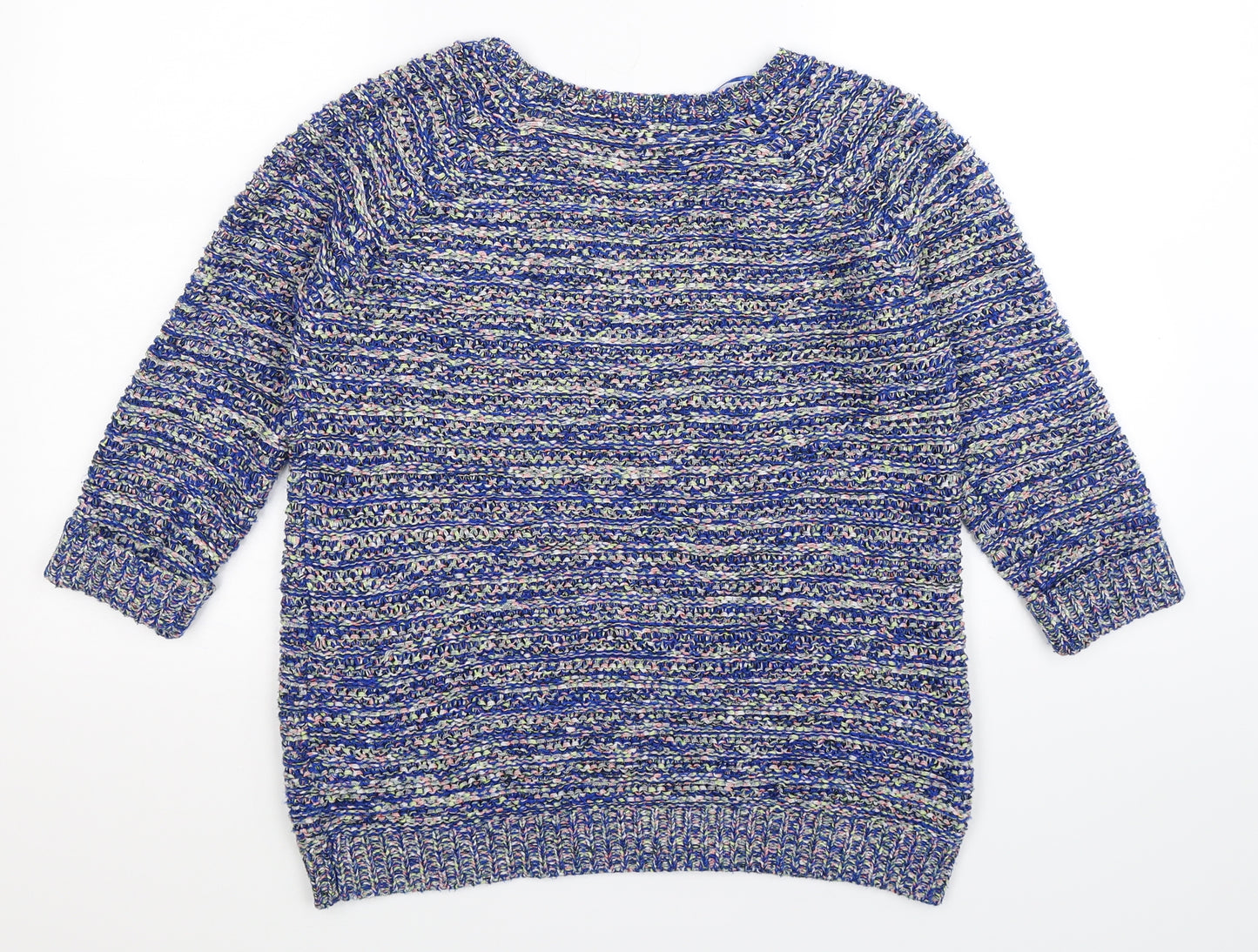 F&F Womens Blue  Knit Pullover Jumper Size 12