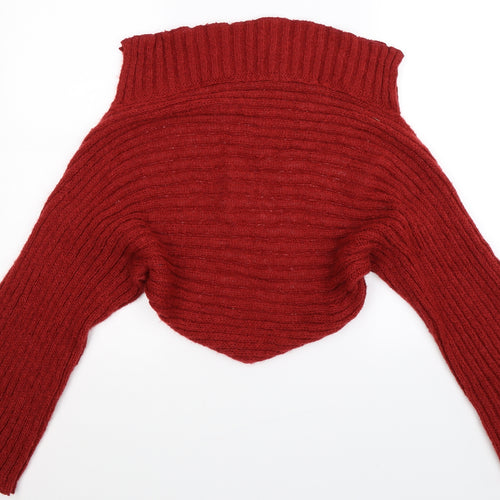 Per Una Womens Brown  Knit Cape Jumper Size L