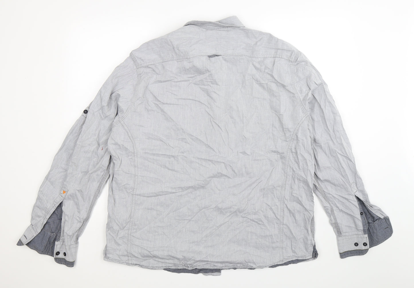 GIN TONIC Mens Grey    Button-Up Size 3XL