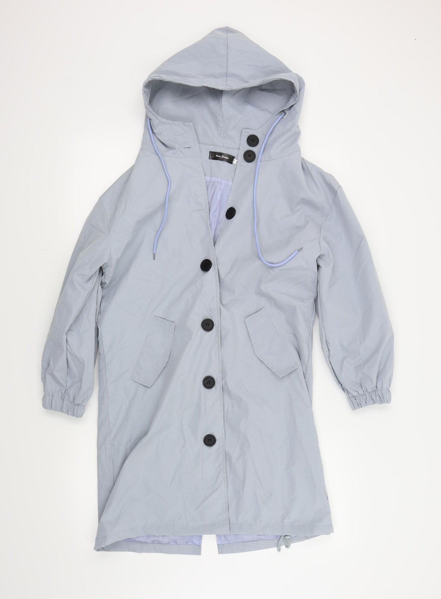 paris design Womens Blue   Jacket Coat Size S