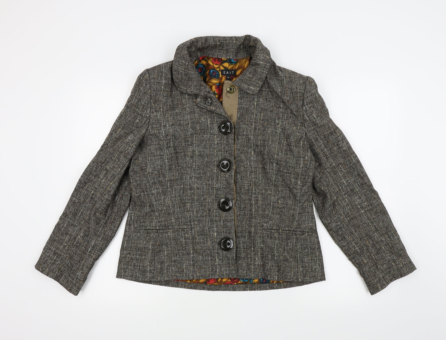 EAST Womens Grey   Jacket Coat Size 14