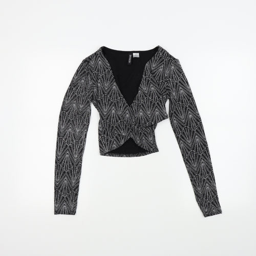 H&M Womens Silver   Basic Blouse Size S